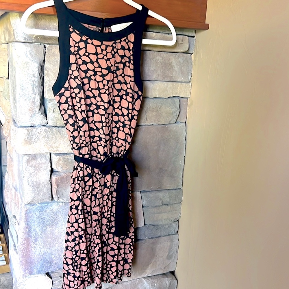 LOFT Giraffe Print dress